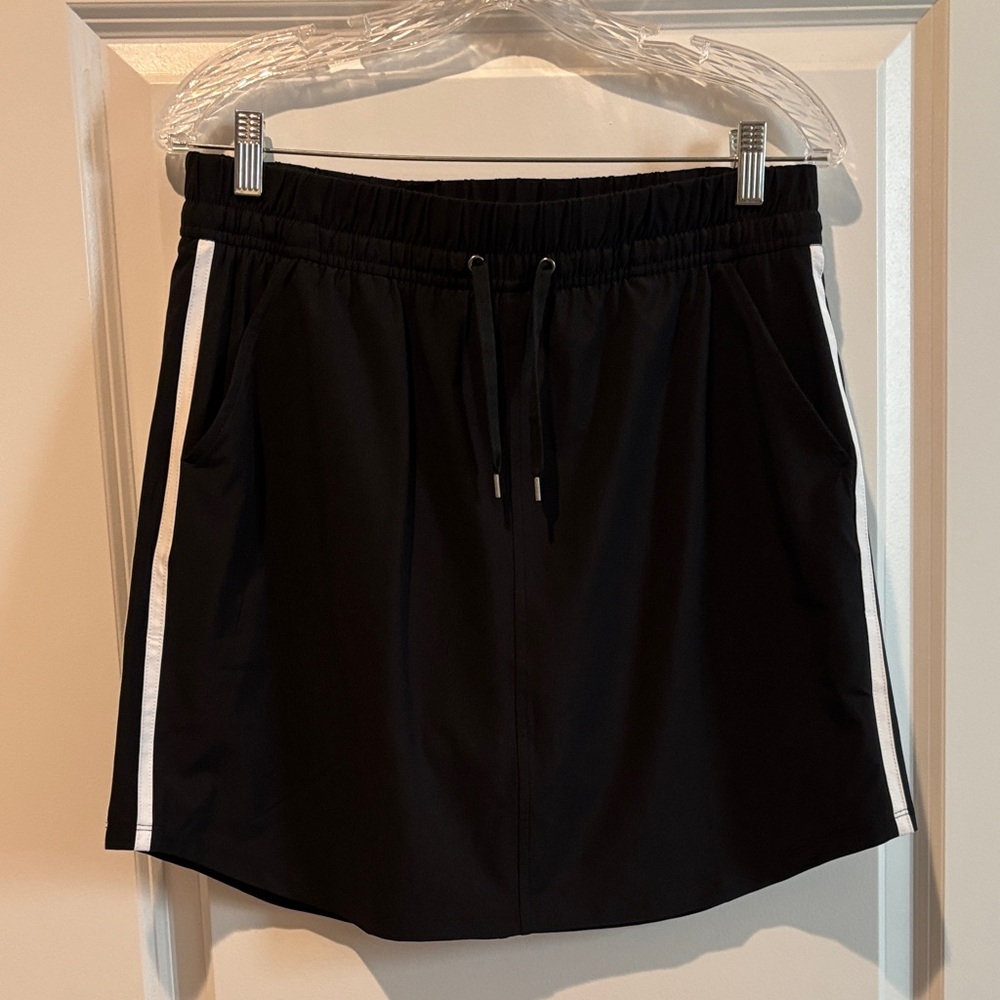 Talbots Black Skort with White Accents